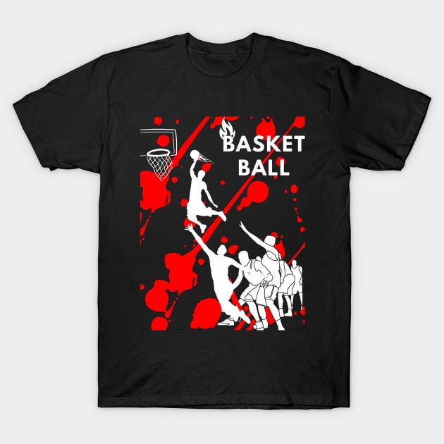 basketball with a beautiful style,amazing design so beautiful what are you waiting for its yours be cool T-Shirt by Americ shopping 